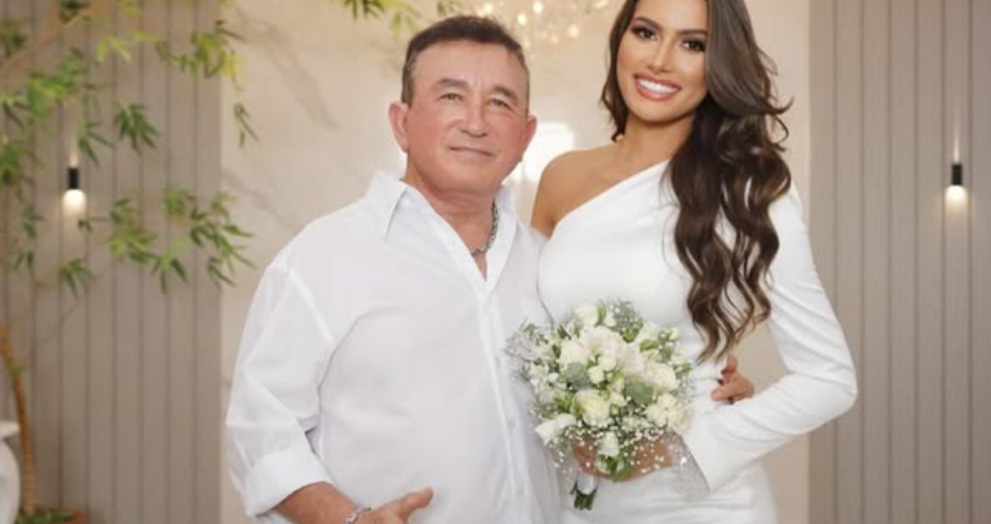 Casamento de Amado Batista com modelo 51 anos mais jovem