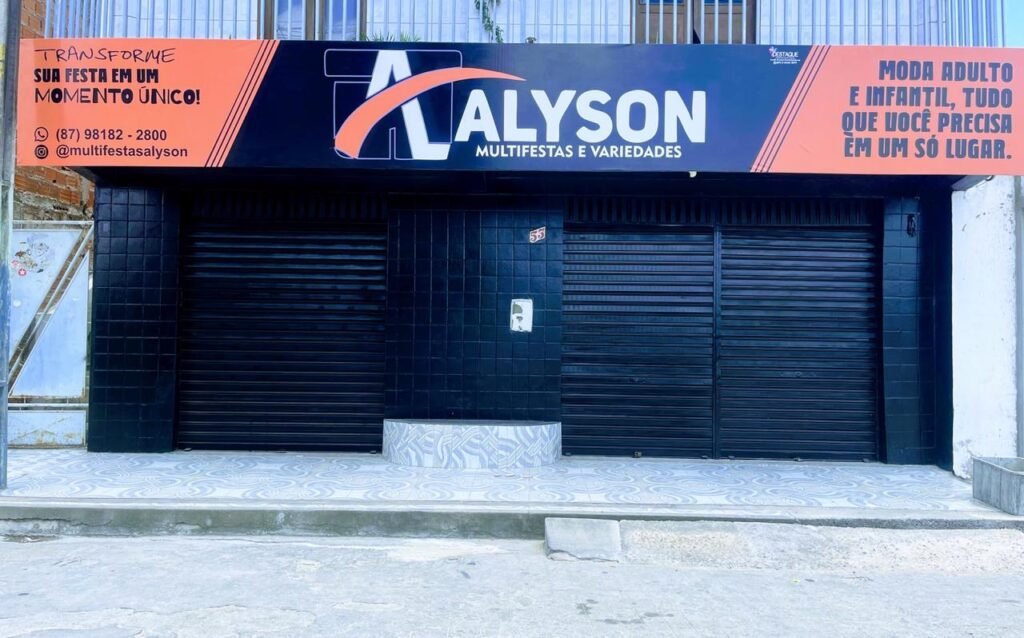 JATOBÁ: Alyson Multifestas e Variedades será inaugurada neste sábado 25/10