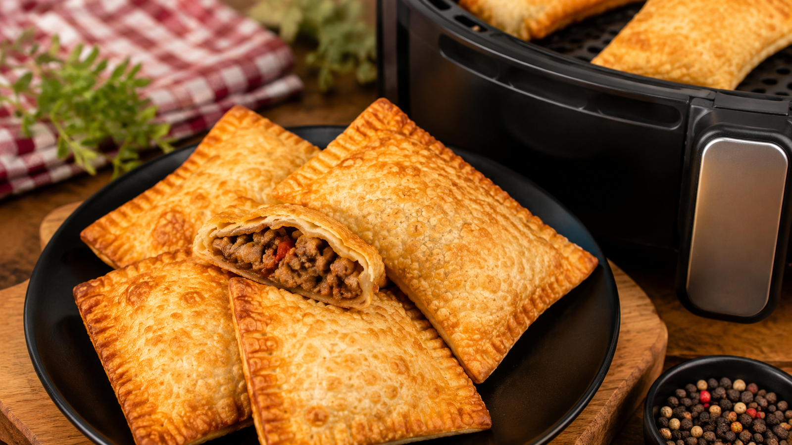 Como fazer pastel crocante e sem fritura na Air Fryer